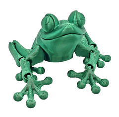 Mystic 3D Printed Frog Articulated Flexible Fidget Toy 5.5 inches long