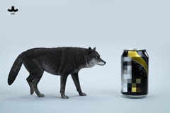 JXK 1/6 Common Gray Wolf Model Collections Animal Figure Decor Toys Xmas Gift