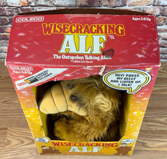Coleco 1987 Vintage Wisecracking Alf Talking Doll Plush with Box – Working