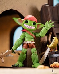Plunderlings Raider Gank Pirate Action Figure Toy | 1:12 Scale, 25 POA, 3 Mag…
