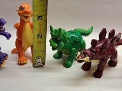 Dino Cafe T-Rex Toy Lot Jointed Posable Dinosaurs ,6 Figures Set Animated Show