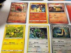 Lot of Pokemon Cards, Figures, Jibbitz, Belt, Pokeball, Stickers