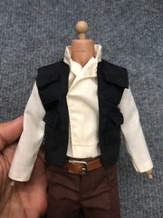 1/6 Custom Han Solo Star Wars ROTJ Harrison Ford Suit for body Action Figure