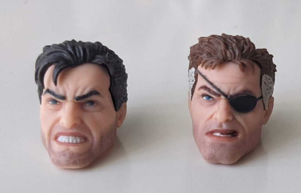 Marvel Legends Gamerverse 2 HEAD LOT Custom Fodder (Punisher Nick Fury 2 Pack)