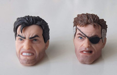 Marvel Legends Gamerverse 2 HEAD LOT Custom Fodder (Punisher Nick Fury 2 Pack)