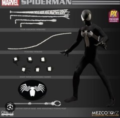 MEZCO ONE:12 COLLECTIVE Symbiote Spider-Man PX Previews Exclusive