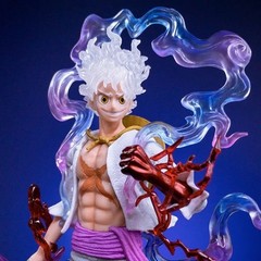 One Piece Luffy Gear 5 Nika 21cm PVC Figure Sun God Statue Collectible Toy Gift