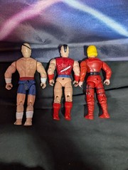 Super Fighter Figures Street Fighter Knock Off Ken Zangief Sagat Glued GI Joe 90