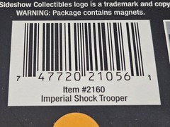 NRFB Star Wars Imperial Shock Trooper Clone Trooper EP III 1:6 Sideshow 21601