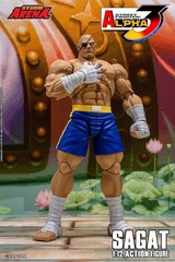 Storm Arena Street Fighter Alpha 3 Sagat 1:12 Action Figure Alt Heads Hands