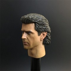 1/6 Young Mel Gibson Movie Actor Head Carved DIY 12” Action Figure