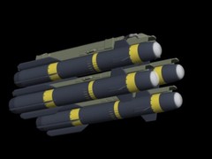 M299/M310 Launcher with AGM-114 Hellfire or AGM-179 JAGM, multiple scales
