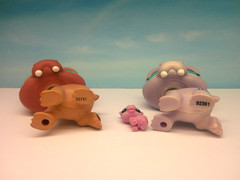LITTLEST PET SHOP #986 1415 MOM DAD HIPPO & RARE TEENSIE BABY HIPPO FAMILY LOT