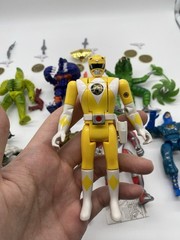 Vintage Power Rangers Figure Lot Flip Head Pink Red Green Yellow Peckster Zedd