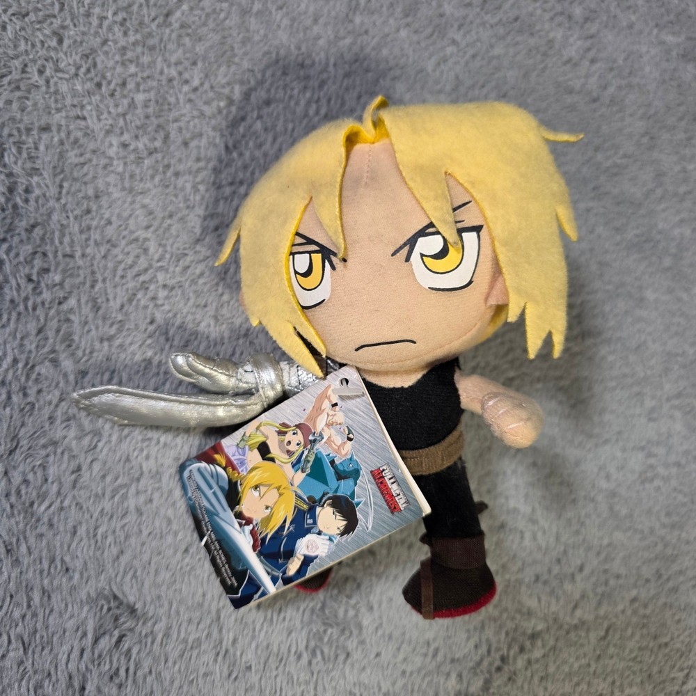Fullmetal Alchemist Unisex OS Plush Yellow Signed Edward Elric Voice Actor Tag