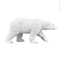 Polar Bear Wildlife Toy Figure 10.5 cm Length Approx Mojo Fun 387183
