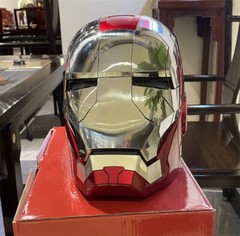 US!!! 2024 AUTOKING Iron Man MK5 1:1 Wearable Helmet Voice-control Cosplay Mask