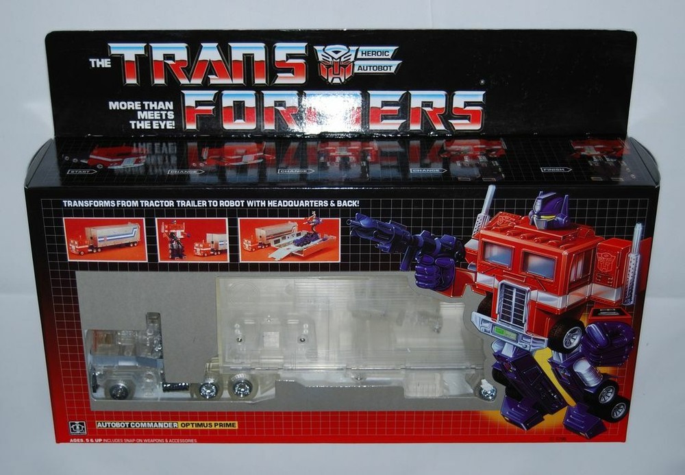 Transformers G1 clear optimus prime transparent brand new action figure Gift