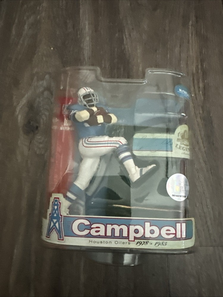 MCFARLANE NFL LEGENDS SERIES 3 OILERS HOF RB EARL CAMPBELL VARIANT FIGURE SEALED