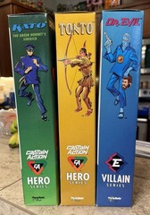 Lot Of 3 Playing Mantis 12 inch Captain Action Figure NIB Kay Bee Toys Exclusive