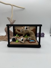 3D Printed lizard Tank Include 1+1 lizard,Articulated Fidget Toys, Picture Color