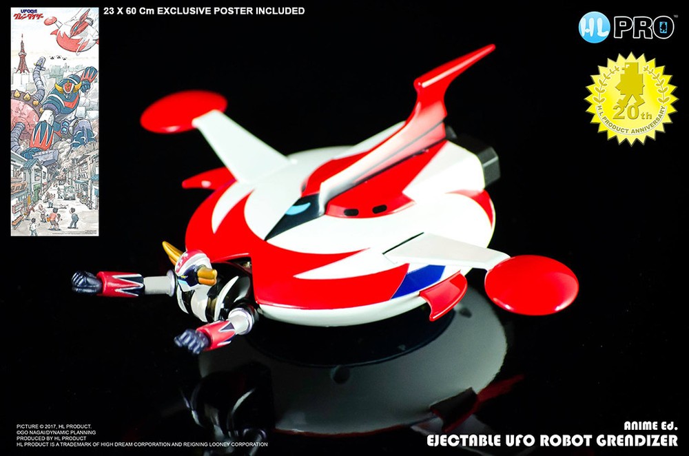 High Dream Grendizer die cast Ejectable with Spacer 20th Anniversary Anime