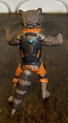 Marvel Legends Rocket Raccoon action figure W/ Blaster Rifle Hasbro 2014 3.5 In