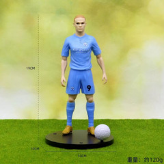 18cm Football Star Figure PVC Soccer Player Model Erling Haaland