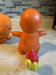 Pokemon Sleeping Charmander Exclusive 8″ Plush, And 5” 1998 Tomy Figure!