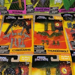 Final Faction Cartoon Alpha Team 1 Weapons Packs & Kharn Weapons Packs Lot Of 20