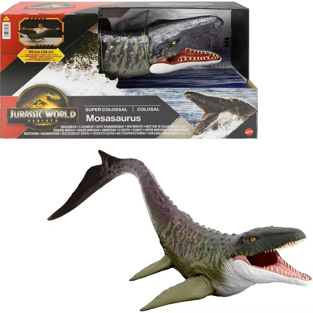 Jurassic World Rebirth Super Colossal Mosasaurus Action Figure N-A1R4S2R4S3R4S4