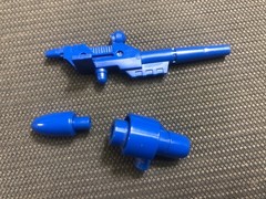 Transformers G1 1986 Scourge Gun and Head Missile w/ Sticker Action Figure Parts