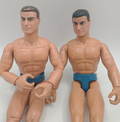 Vintage 1990’s Pair of Nude Max Steel 12″ Action Figures