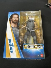 Mattel WWE Wrestlemania Seth Rollins Action Figure Signed Jsa Coa