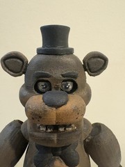 Custom 3d Printed classic Freddy fazbear Figure *articulated jaw* (NOT A TOY)