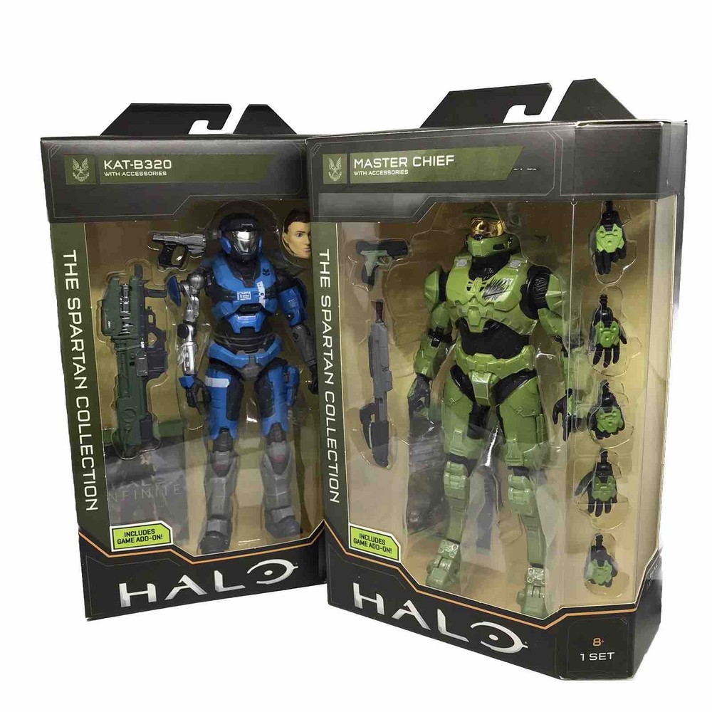 (2) Halo Jazwares WCT Spartan Collection Series 1: Master Chief & KAT-B320 2020