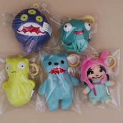 Bob’s Burgers Hanger Plush Lot 5 Characters Including Popular Kuchi Kopi Figure