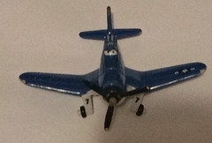 Disney Pixar Planes Skipper Riley #7 die-cast/ plastic Plane 1:55 Scale. 42