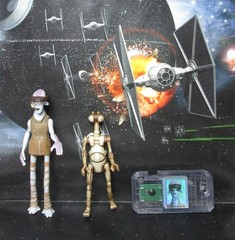 1999 Hasbro Star Wars Episode I ODY MANDRELL & PIT DROID Loose & Complete Figure