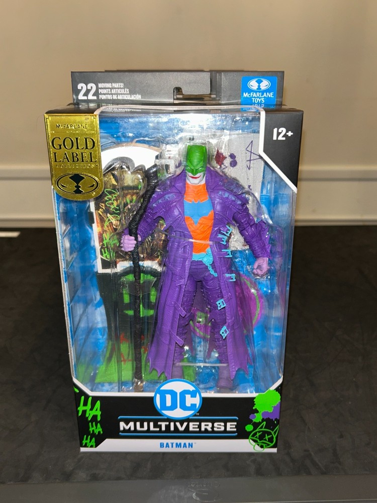 Batman (Dark Knights: Death Metal) Jokerized Gold Label 7″ Figure – NIB