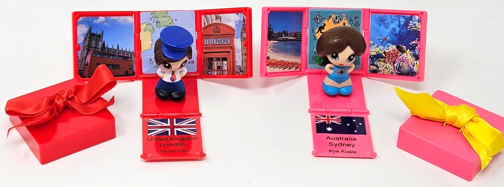 2 Gift Ems Dolls w/ Surprise Boxes United Kingdom, Australia Jakks Pacific!