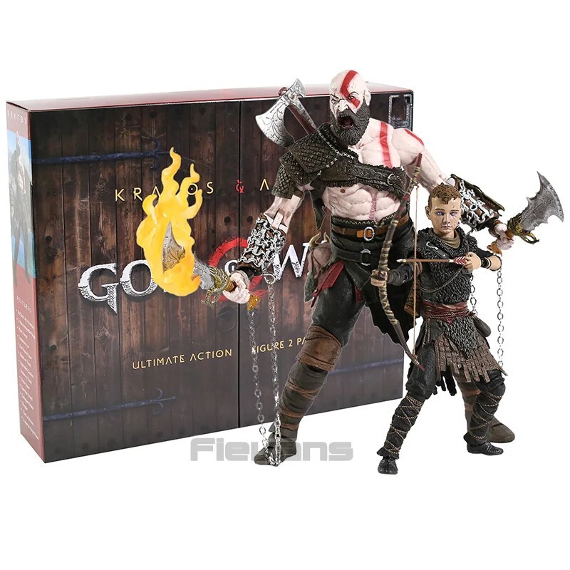 Neca God of War Kratos Atreus Ultimate Action Figure 2 Pack Collection Official