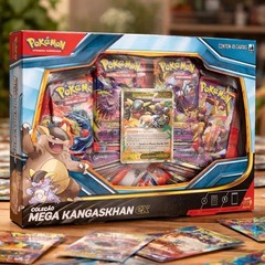 Pokemon Mega Kangaskhan EX Collection Set Box 49 Cards Brazilian Game