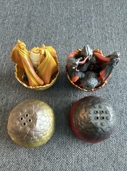 🔥GAME OF THRONES MEGA CONSTRUX DRAGON EGGS VYSERION / DROGON