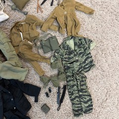 Huge Lot Of Vintage Hasbro 12in G.I. Joe, 21st Century Soldier Accessories
