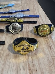 26 Wrestling Figure Belts Some Rare