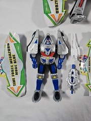 2000 TIME FORCE Power Rangers COMPLETE Megazord 5″ Figure Lot red Blue Shadow ++