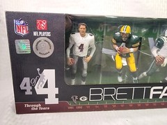 Mcfarlane NFL Brett Favre Chase CL Through The Years 4 Pack Packers, Variant Lot