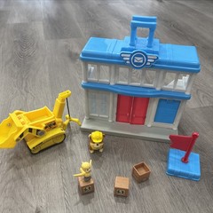 Paw Patrol Rubble Post Office 99% Complete Play Set Adventure Bay Exclusive Toy