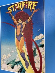 DC COMICS THE NEW TEEN TITANS STARFIRE POSTER PIN UP BRAND NEW.